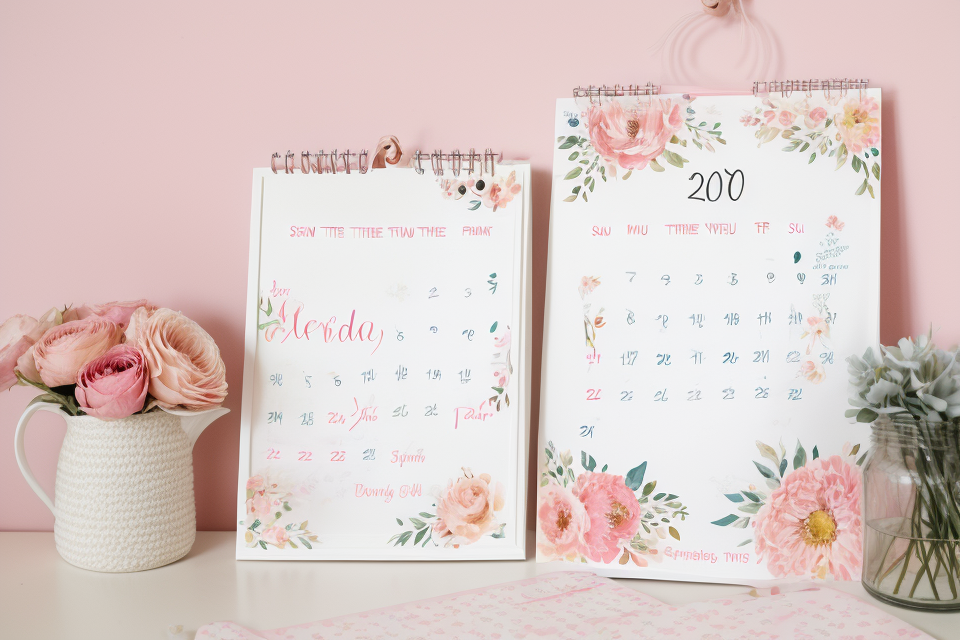 How do you create a cute DIY calendar for the new year?