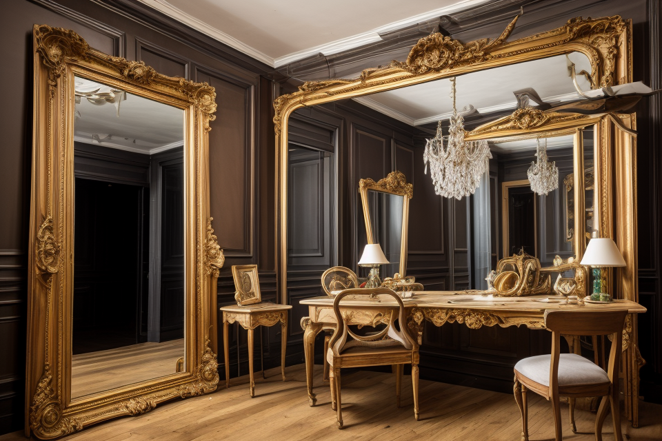 What are the superstitions surrounding mirrors and where should you avoid placing them?