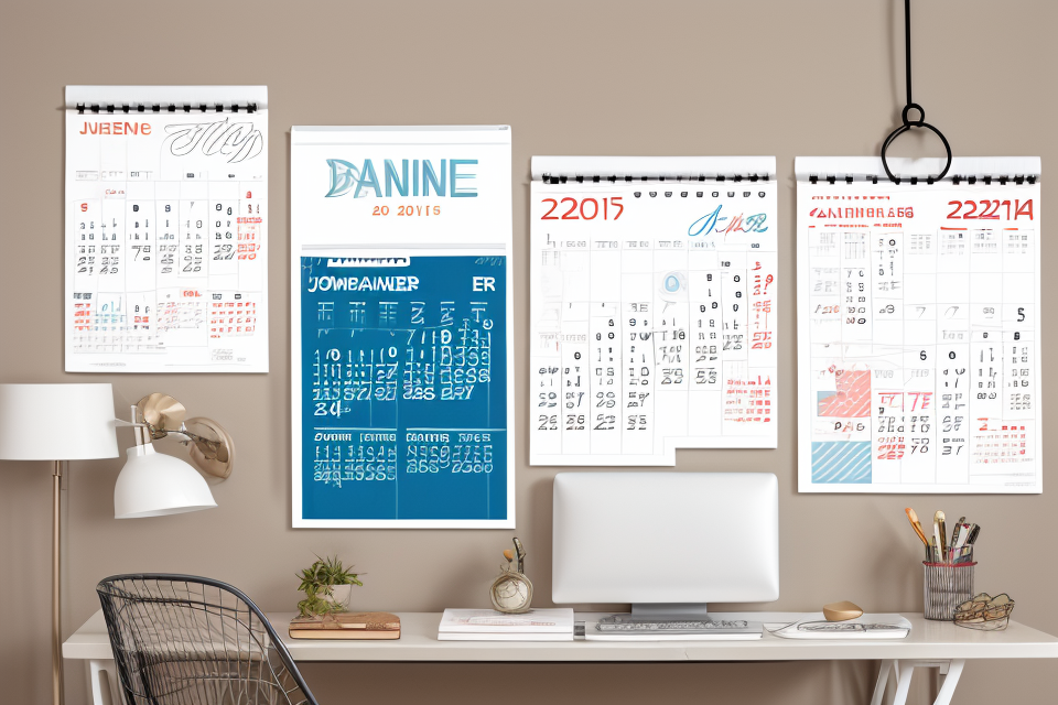 The Standard Size of a Wall Calendar: A Comprehensive Guide for Personalized Calendars
