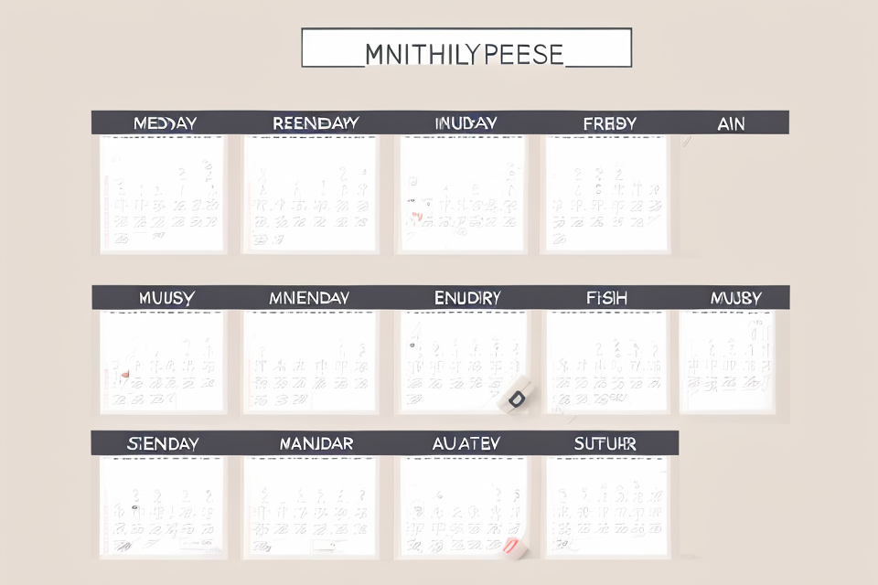 The Importance of Monthly Calendars: Organizing Your Life Efficiently