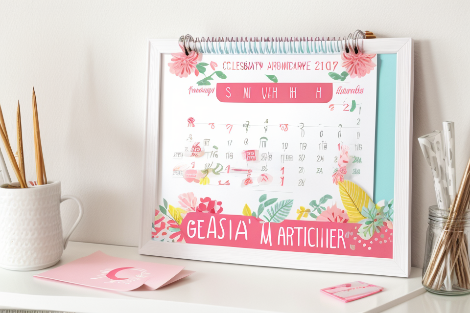 DIY: Creating the Perfect Calendar – A Step-by-Step Guide