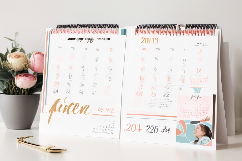 Creating a Stylish and Personalized Aesthetic Calendar: A Step-by-Step Guide